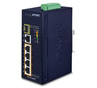 Planet IGS-614HPT Gigabit Ethernet Network Switch (10/100/1000) Ethernet Connection, Supporting Power Via This Port (PoE) Blue