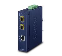 Planet IGT-1205AT Industrial Media Converter 1xRJ45 to 2xSFP IP30