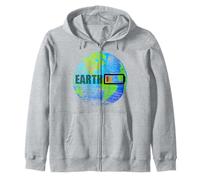 Planet in Peril: Humorous Climate Alert Tee T-shirt Zip Hoodie