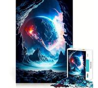 Planet Inside Jigsaw Puzzle 1000 Piece for Teenagers Logic Train Toy Light Relax Smooth Cut Wall Art Decor (50x75cm)