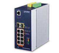 PLANET IP30 DIN-rail Industrial L3 8-Port 10/100/1000T + 2-Port 100/1000X SFP Managed Switch