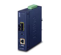 PLANET IP30 Industrial 10/100/1000BA network media converter 1000 Mbit/s Blue