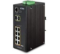 Planet IP30 Industrial 8X 1000TP PoE + 2X 100/1000F SFP Full Managed Ethernet Switch (-40 to 75 Degree C)