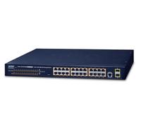 Planet IPv4, 24-Port Managed 802.3at POE+ Gigabit Ethernet Switch, GS-4210-24P2S (POE+ Gigabit Ethernet Switch + 2-Port 100/1000X SFP (300W))