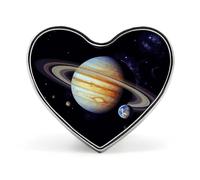 Planet Jupiter Button Pin Design Your Own Personalized Pin Cute Button Badge Exquisite Heart Badge Fashion Brooch Metal Decorative Lapel Pins for Hat Clothes Backpack