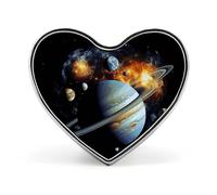 Planet Jupiter Button Pin Round Badge Space Metal Pinback for Hat Backpack Clothing Gift