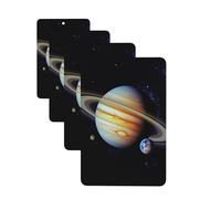 Planet Jupiter Car Air Freshener Cards Set of 4 Pieces Long Lasting Hanging Scented Cards Auto Aromatherapy Tablets Personalized Car Fresheners Gifts for Men Women - Lavender Scent