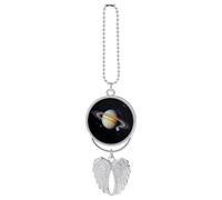 Planet Jupiter Car Hanging Ornament Rear View Mirror Pendant Cute Car Mirror Aesthetic Decor Funny Auto Pendant Auto Charms Gifts for Men Women Silver-style