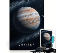 Planet Jupiter in Space 1000 Piece Jigsaw Puzzles for Adults Mind Skill Toy Casual Relax Design Assembly Art Collection Piece (38x52cm)
