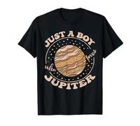 Planet Jupiter Just A Boy Who Loves Jupiter Astronomy Lover T-Shirt