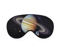 Planet Jupiter Sleeping Mask, Light Blocking Eye Mask, Comfortable and Soft, Eye Cover with Elastic Band, Suitable for Men and Women, Suitable for Travel/Sleeping