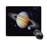 Planet Jupiter Square Mouse Pad Portable Computer Mousepad with Non-Slip Rubber Base 18 * 22cm Ultra-Thin Gaming Mouse Mat for Computer Laptop Office Desk Accessories