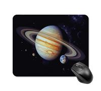 Planet Jupiter Square Mouse Pad Portable Computer Mousepad with Non-Slip Rubber Base 20 * 25cm Ultra-Thin Gaming Mouse Mat for Computer Laptop Office Desk Accessories