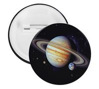 Planet Jupiter Tinplate Badge 20PCS Personalized Round Brooch Large Craft Button Suitable for Teachers, Nurses, Doctors, Staff, Party Gift Accessories