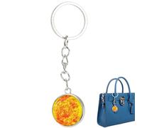 Planet Keychain - Glow in the Dark Solar System Keyring with 3D Design - Creative Backpack Accessories and Car Decoration for Men and Women - Fun Space Gift for Astronomy Lovers and Children