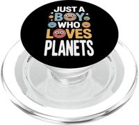Planet Loving Boy Outer Space Fan PopSockets PopGrip for MagSafe