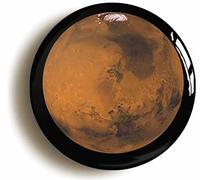 PLANET MARS BADGE BUTTON PIN (Size is 1inch/25mm diameter)