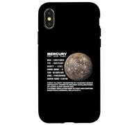 Planet Mercury Facts Space Explorer Astronomy Infographic Case for iPhone X/XS