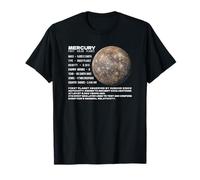 Planet Mercury Facts Space Explorer Astronomy Infographic T-Shirt