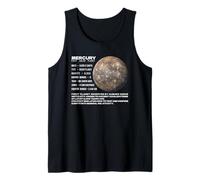 Planet Mercury Facts Space Explorer Astronomy Infographic Tank Top