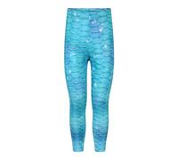 Planet Mermaid Kids Blue Little Mermaid Swim Leggings. Vibrant, Colourful Waterproof Use in/Out of Water Fade & Chlorine Resistant. (Age 6-7, Silver Surfer)