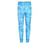 Planet Mermaid Kids Blue Little Mermaid Swim Leggings. Vibrant, Colourful Waterproof Use in/Out of Water Fade & Chlorine Resistant. (Age 12-14, Frozen Aqua)