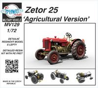 Planet Models PLAMV129 Zetor 25 'Agricultural Version' 1:72