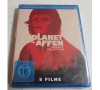 Planet of the Apes 5 Movie Collection Blu Ray - New German Import
