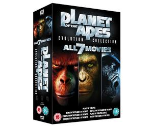 PLANET OF THE APES 7 MOVIE FILM EVOLUTION COMPLETE COLLECTION DVD Box Set NEW UK