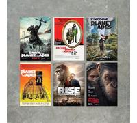 Planet Of The Apes Movies and Film Poster Print Packs - 6 POSTERS, Size A3