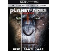 Planet of the Apes 1-3 Trilogy (4K UHD Blu-ray) Andy Serkis