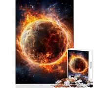 Planet on Fire 1000 Piece Jigsaws for Teenagers Boost Memory Retention Effectively Calming Relaxing Leisure Game (38x52cm)