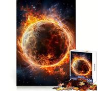 Planet on Fire Jigsaw Puzzle 1000 Piece for Adults Smart Reason Toy Home Pastime Smooth Edge Art Collectible (50x75cm)