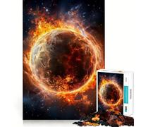 Planet on Fire Jigsaw Puzzle 1000 Piece for Teenagers Strengthen Recall Calm Relax Quality Edge Perfect Present (38x52cm)