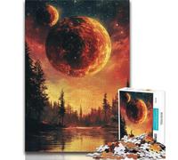 Planet on The Forest JigsawPuzzle 1000 Pieces for Teenagers,Brain Teaser Game Wall Decoration Unique Birthday And Xmas Gifts (50x75cm)