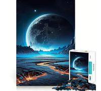 Planet On The Horizon Jigsaw Puzzles for Teenagers 1000 Pieces Wise Think Toy Leisure Fun Clear Cut Wall Art Decor (38x52cm)