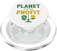 Planet Over Profit - Earth Over Money Eco Activist PopSockets PopGrip for MagSafe