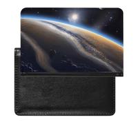 Planet Passport Cover Protector Rfid Blocking Passport Holder Id Card Holder Secure Travel Wallet Organizer for Passport Tickets Credit Cards, style, One Size