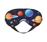 Planet Pattern Print Functionality Outdoor Travel Eye Mask Breathable Camping Meditation Yoga Friendly