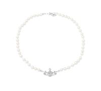 Planet Pearl Necklace for Women and Girls, Women's jewelry Crystal Rhinestone Saturn Pendant, White Pearl Bead Chain Choker, Constellation Jewelry Gift