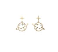 Planet Pendant Earrings Star Stud Earrings Rhinestone Saturn Dangle&Drop Earrings for Women Jewelry, Crystal Metal, Cubic Zirconia crystal