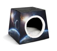 Planet Pet Hut Comfortable Nest for Pets Space Capsule Warm Soft Indoor Pet Shelter Space Pet House for Indoor Cats Small Dogs and Medium Animal