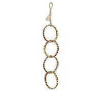 Planet Pleasures 4 Ring Chain 17" Small Bird Toy