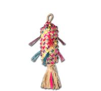 Planet Pleasures Spiked Pinata Natural Bird Toy, Medium/11