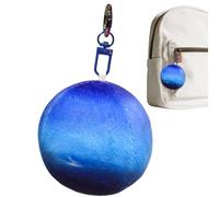 Planet Plush - 3" Soft Filled Hanging Pendant, Soft Planetary Decoration | For Purse Purse Jewelry Purse Backpack Women Men Girls, Neptune, Ver descripción, See description
