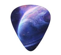 Planet Printed Guitar Pick 12 Pieces Guitar Pick In A Box The Makes Sound Clear Ukulele Electric Acoustic Guitar Bass (0.46 0.71 0.96mm)