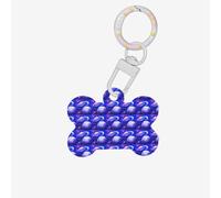 Planet Printing 1 Pc Dog Bone Shape Id Tags Double Sided with Key Ring Craft for Pets