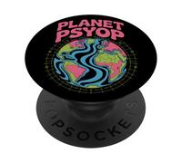 Planet Psyop Conspiracy UFO Alien Abduction Secret Agenda PopSockets Adhesive PopGrip