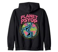 Planet Psyop Conspiracy UFO Alien Abduction Secret Agenda Zip Hoodie