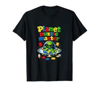 Planet Puzzle Master Cute UFO Alien Jigsaw Pun T-Shirt
